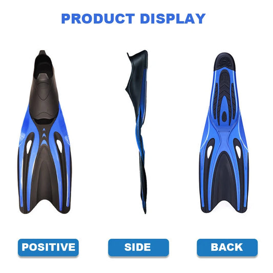 Professional Adult Flexible Comfort TPR Non-Slip Swimming Diving Fins