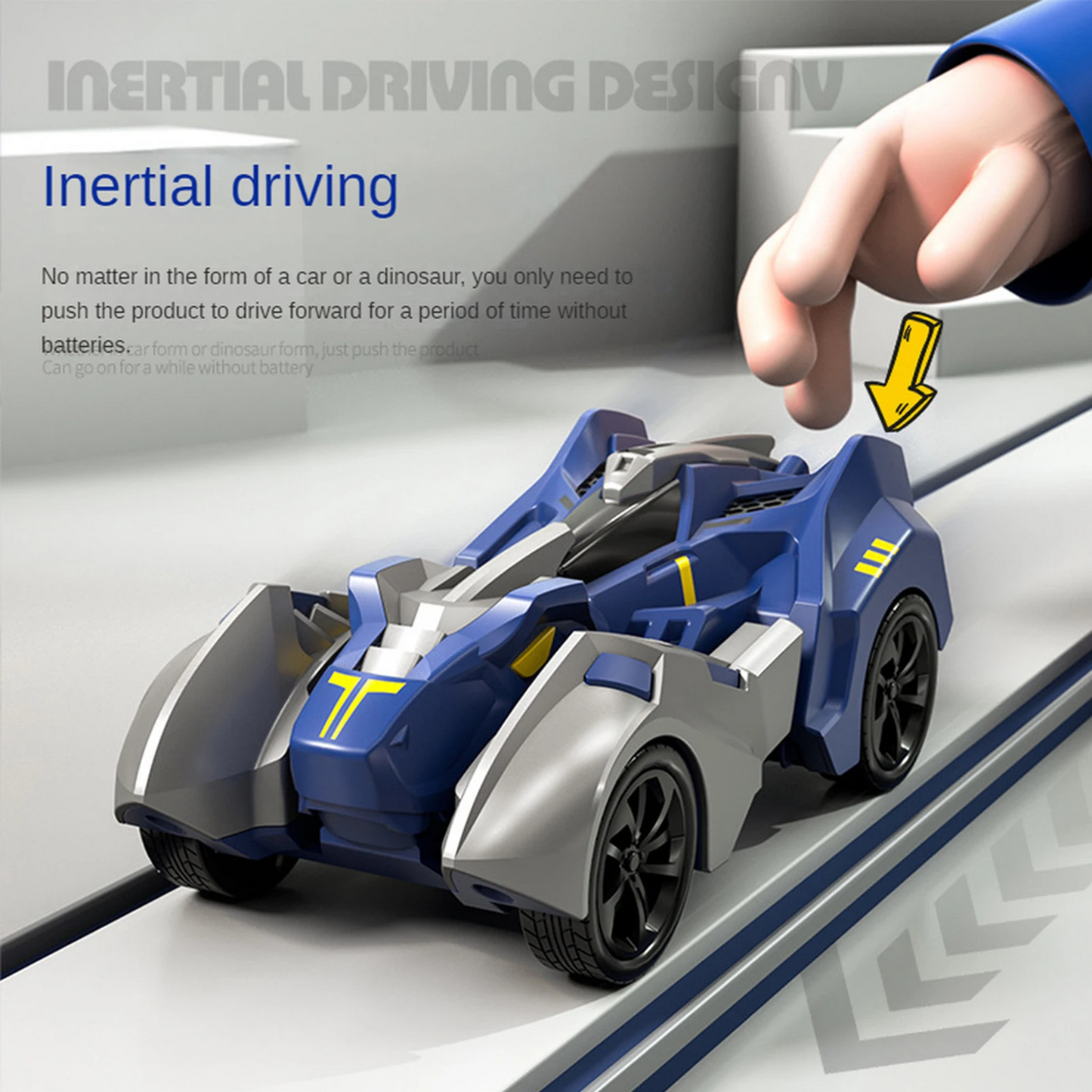 2-in-1 Transforming Dinosaur Car: Automatic Transformations