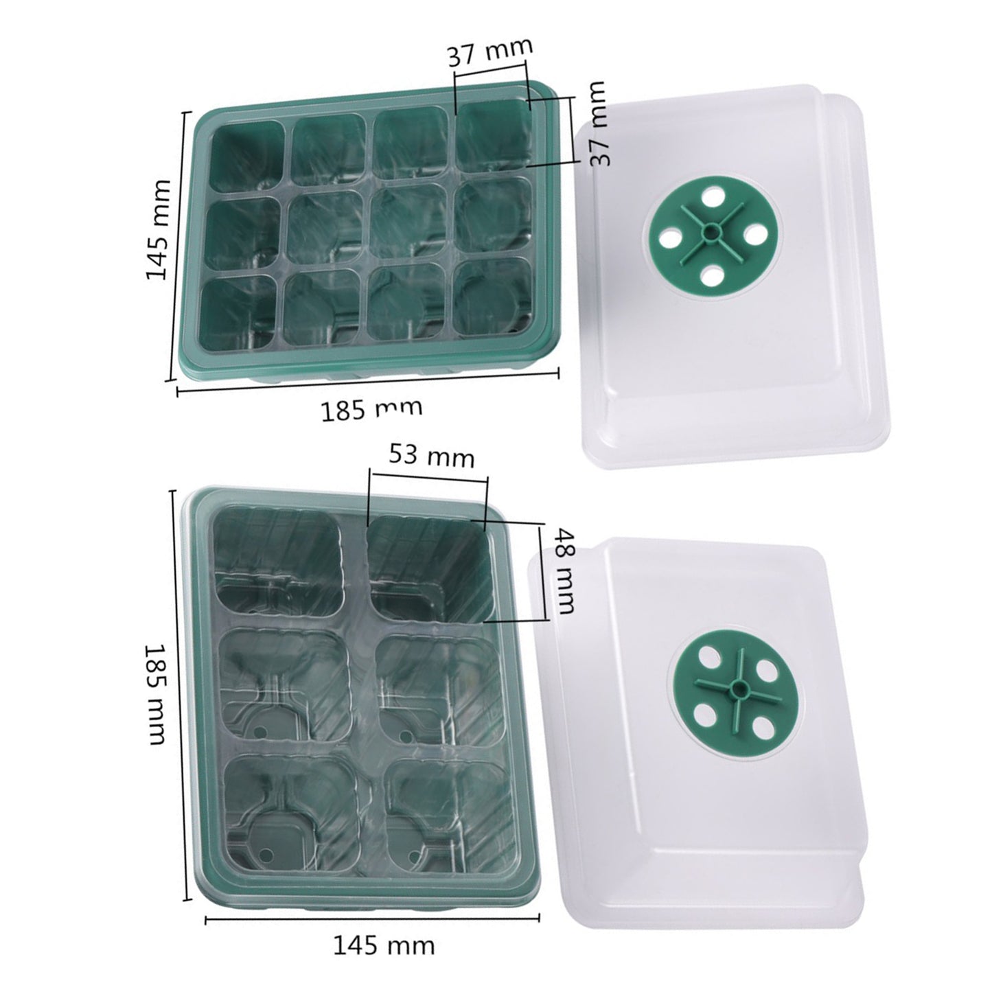 LED Grow Light Seed Starter Plant Grow Box Seedling Tray