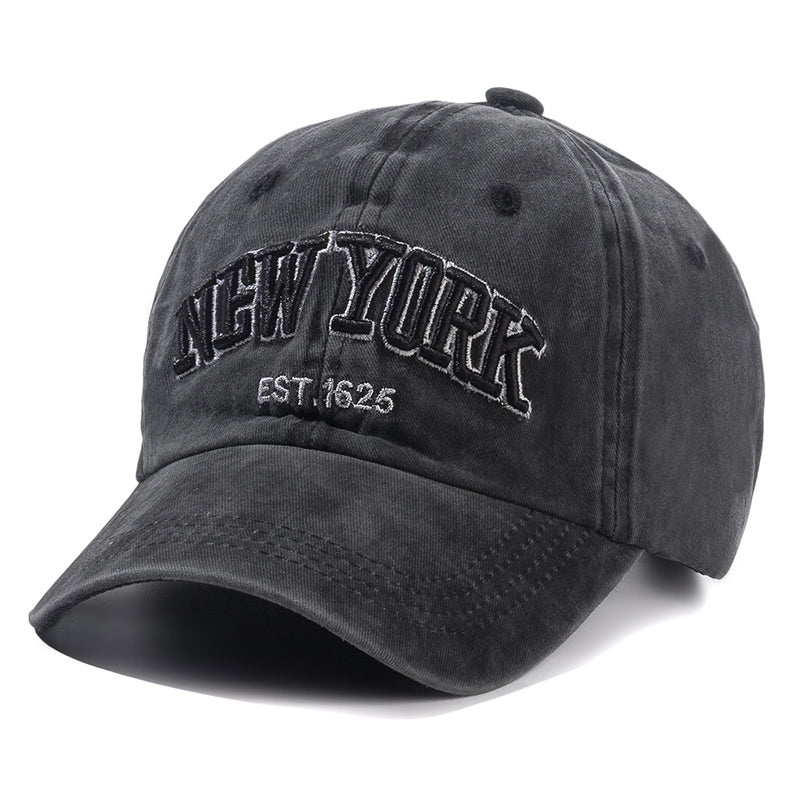 2025 New York Washed Cotton Cap For Men
