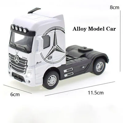 1:50 Diecast Alloy Truck Head Model Toy Container