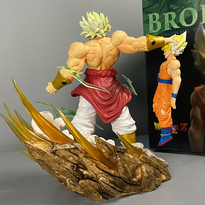 20cm Dragon Ball anime Broly Vs Super Saiyan Son Goku
