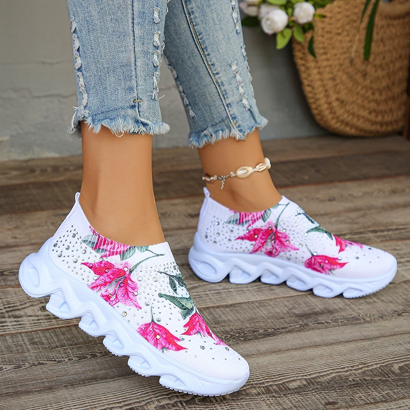 Comfort Soft Sole White Sneakers Woman
