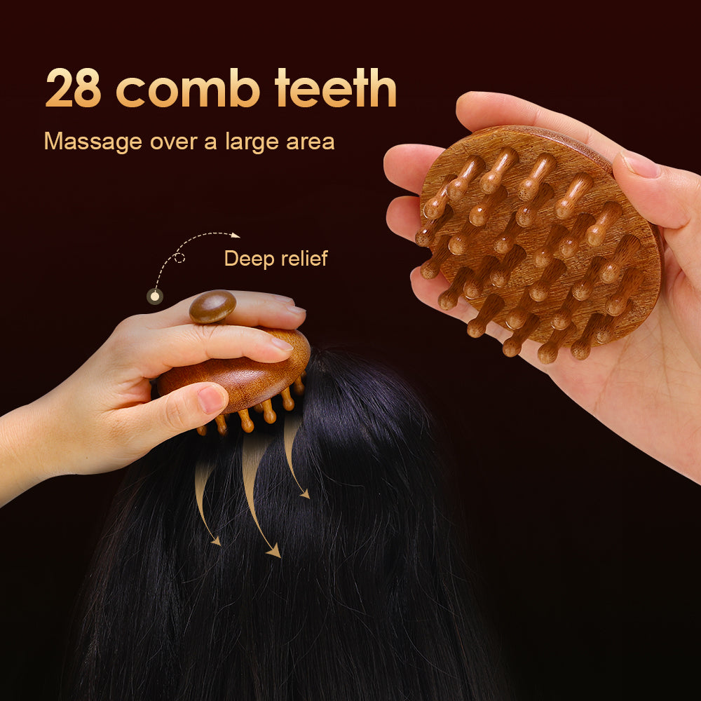 Multi-Functional Wood Therapy Massage Comb