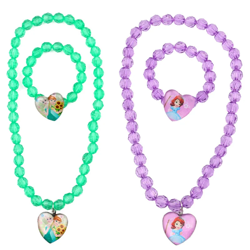 Disney Frozen Necklace Bracelet Set