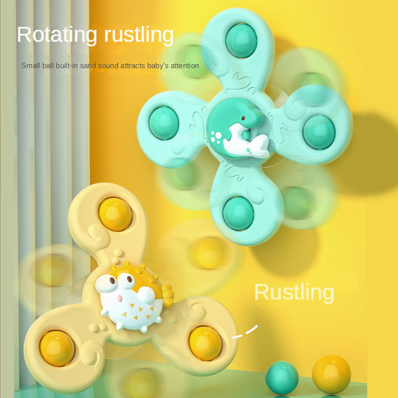 3pcs Child's Bathroom Bath Toys Fingertip Fun Spinning