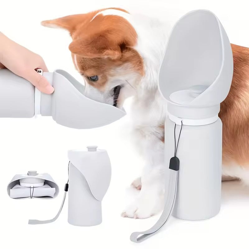 550ml Folding Pet Outdoor Walking Mug Portable Travel Water Bottle Puppy Cats