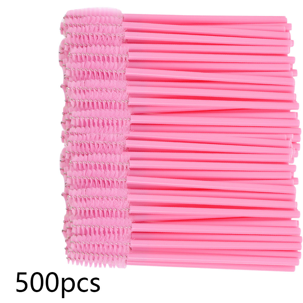 500/1000PCS Eyelashes Brushes Set Wholesaler Disposable Lash Mascara Brush