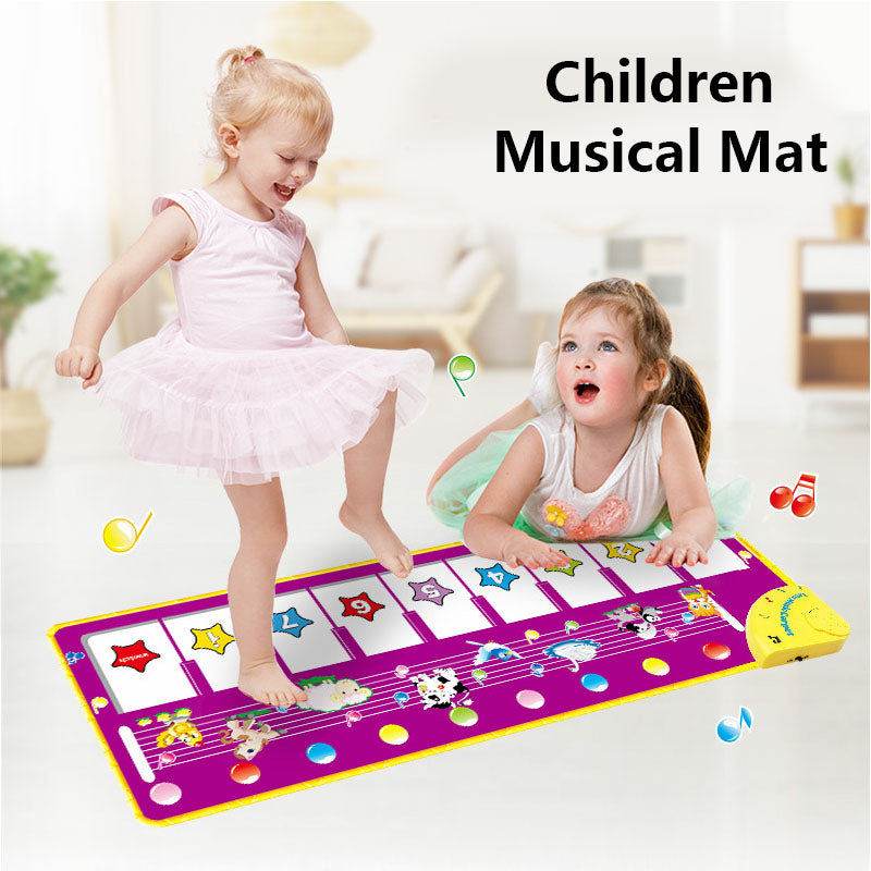 Piano Mat for Kids Children Fitness Keyboard Play Music Carpet