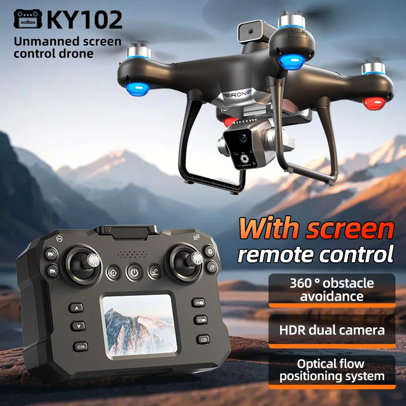 KBDFA KY102 MAX Drone Professional HD Dual Camera Screen
