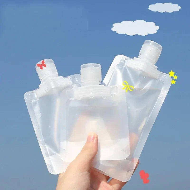 5Pcs Travel Empty Squeeze Bags Lotion Dispensing Bag