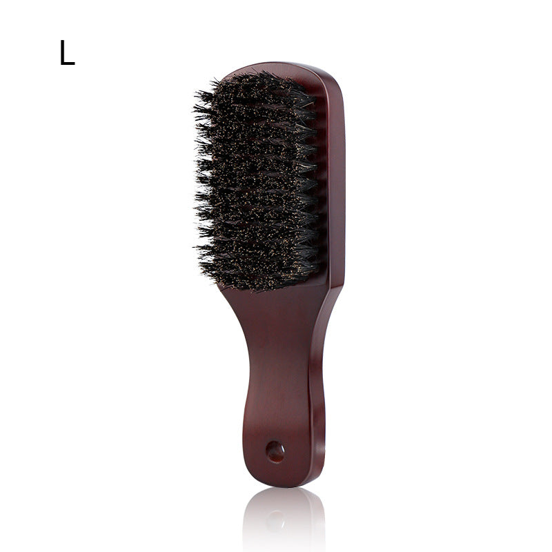 Men Beard Brush Wood Handle Boar Bristle Moustache Cleaning