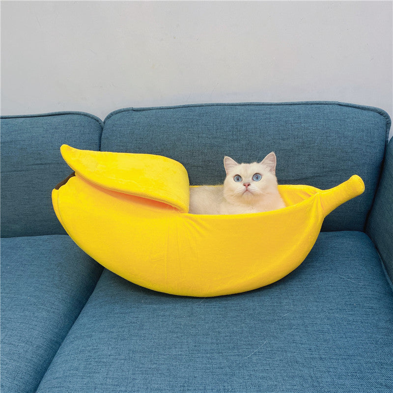 Banana Shaped Pet Bedding Comfortable Cat Nest