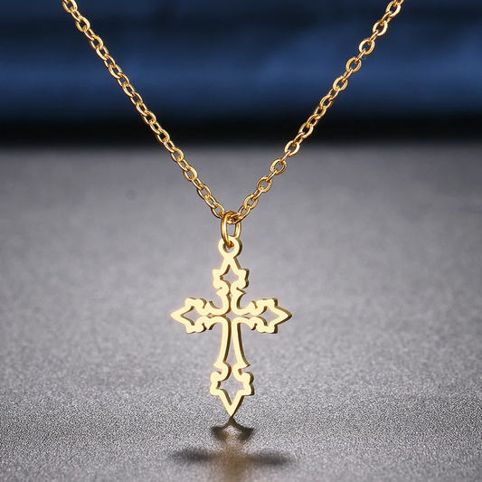Stainless Steel Necklaces Vintage Cross Pendants