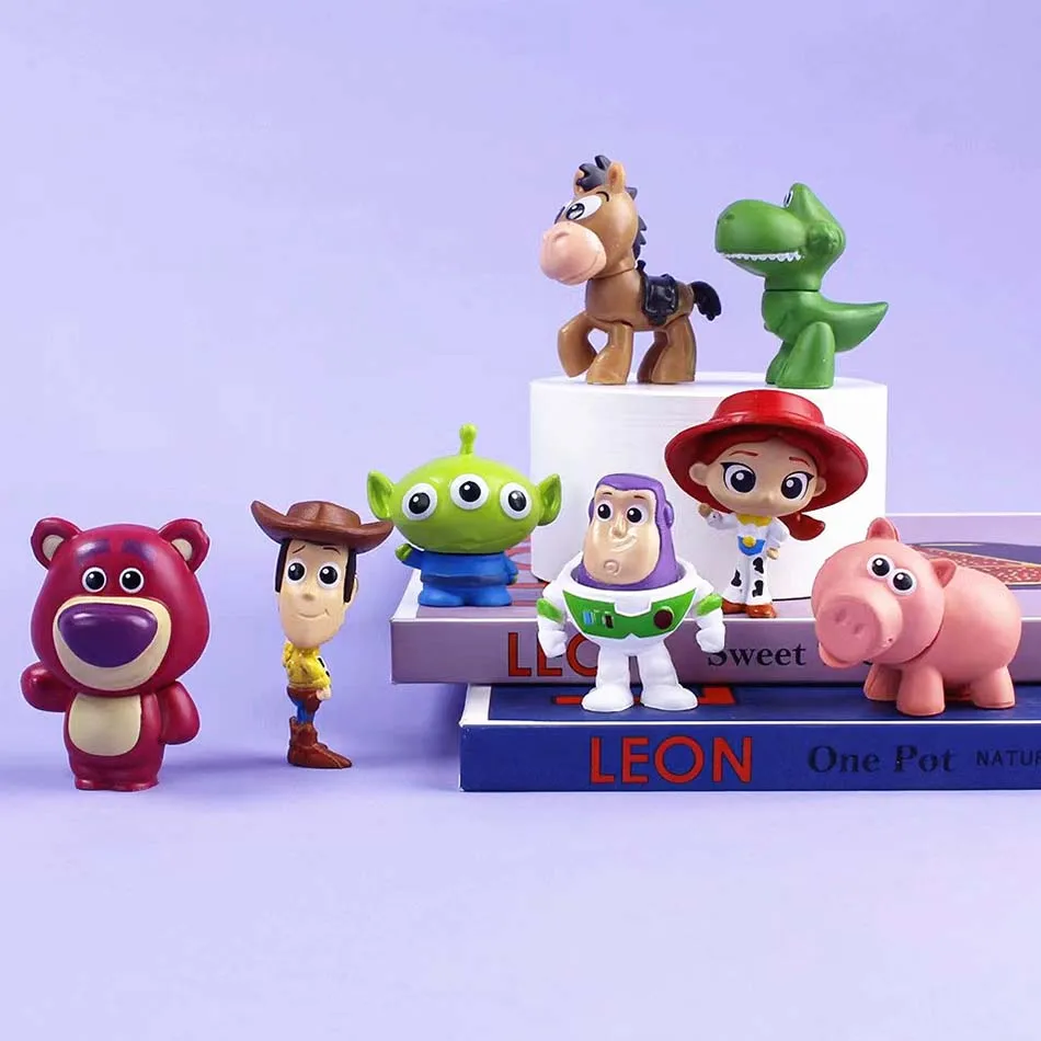 8PCS Disney Toy Story Anime DIY Doll Accessor Action Figure