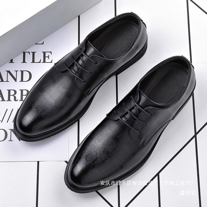 Black Formal Work Shoes Men's Wedding Groomsmen