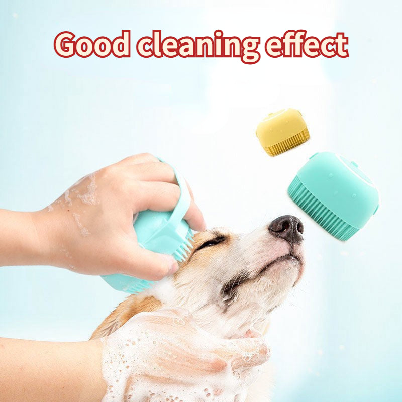 Bathroom Puppy Big Dog Cat Bath Massage Gloves Brush Soft