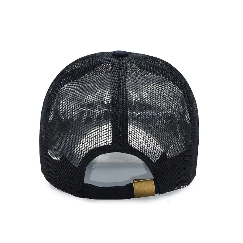 Summer Men Hat Openwork Brim Breathable