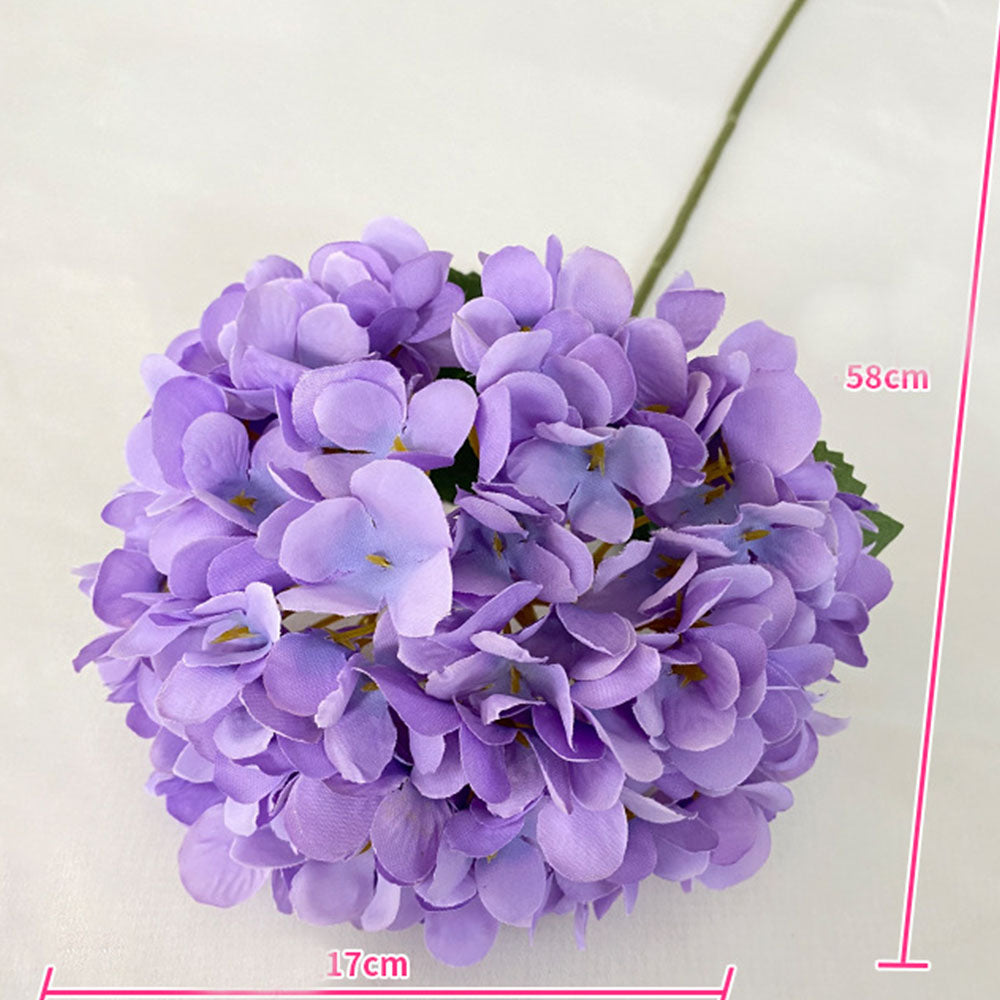 58cm Heads Hydrangea bouquet silk Artificial Flowers for Party Wedding