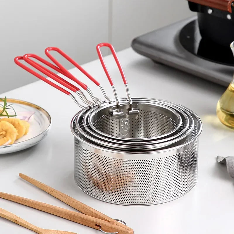 Stainless Steel Fried Mesh Kitchen Fry Basket