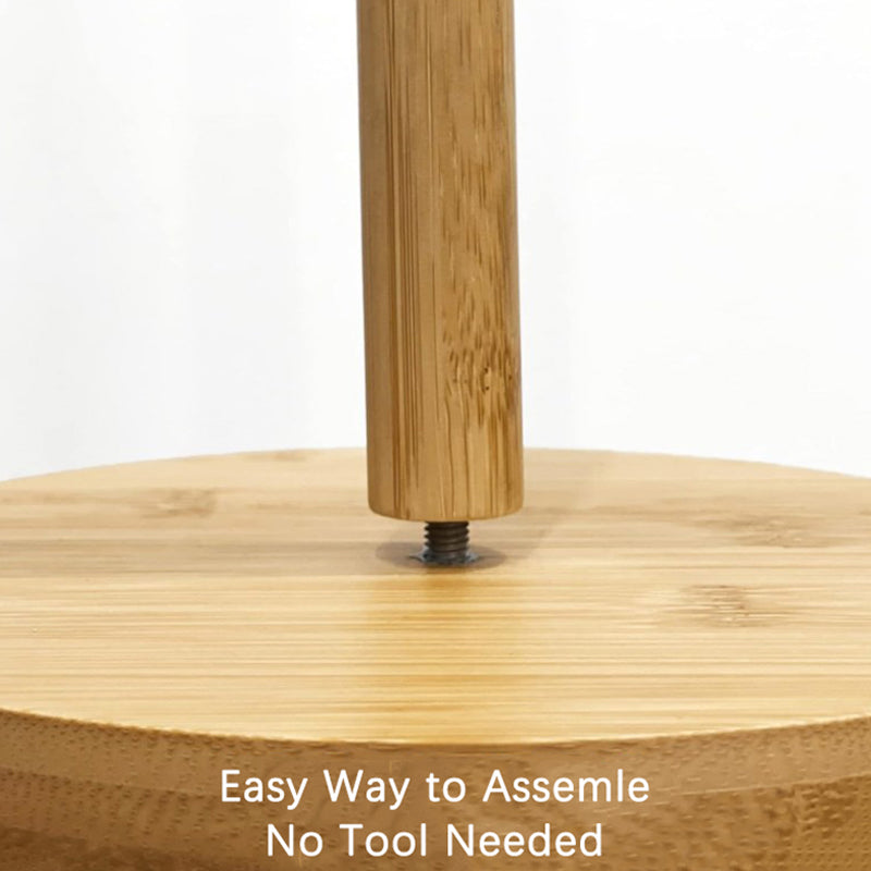 Kitchen Wooden Roll Paper Towel Holder
