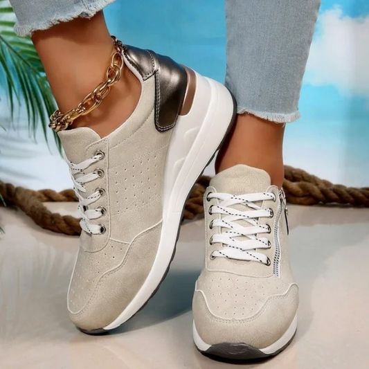 Women Casual Platform Sneakers 2024 Autumn New Lace Up