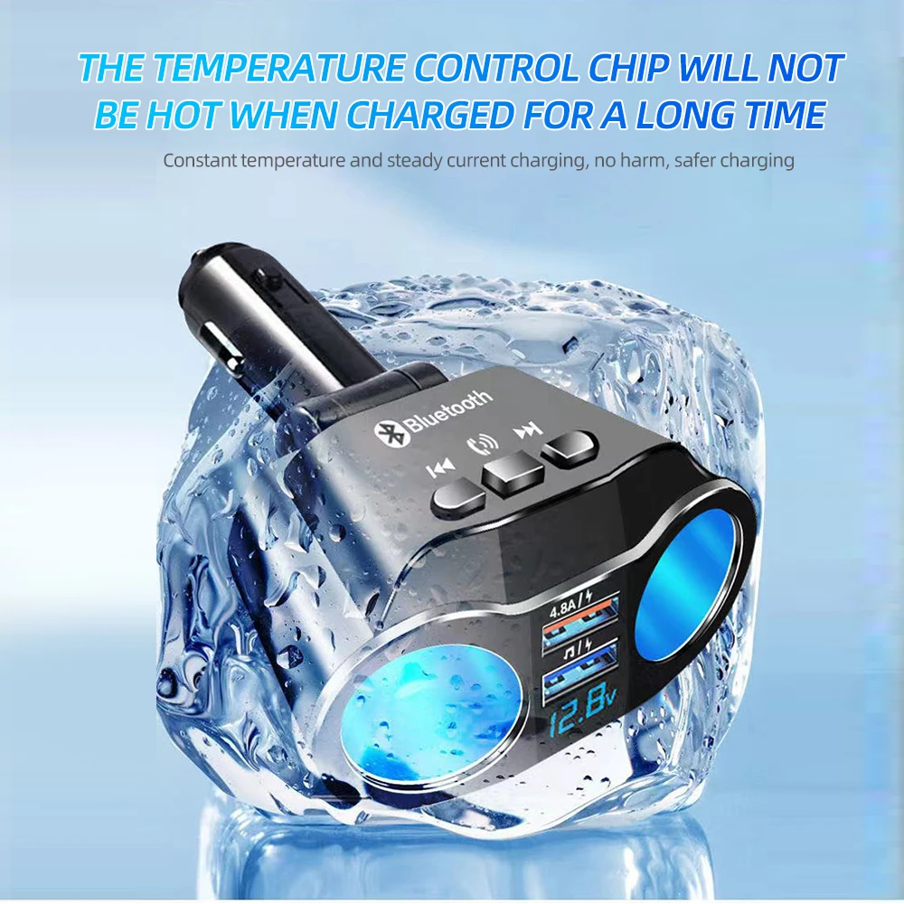 Car Cigarette Lighter Splitter Charger Dual USB