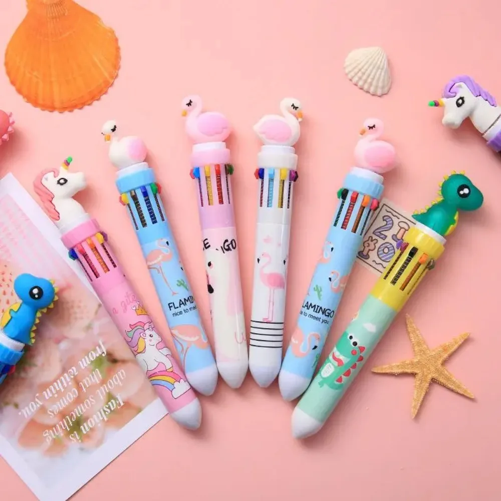 10 Pcs10 Color Cartoon Pen Kids Gifts