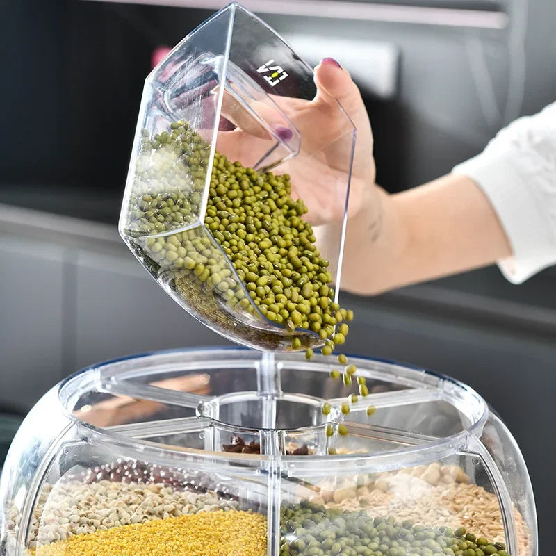 360 Degree Rotating Rice Dispenser Sealed