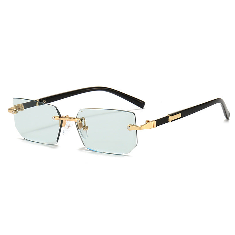 Fashion Rimless Sunglasses Men Women