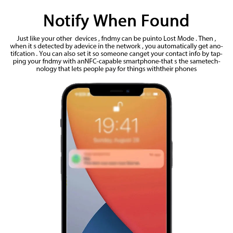 Bluetooth Mini Tracking Device for Apple Find My APP