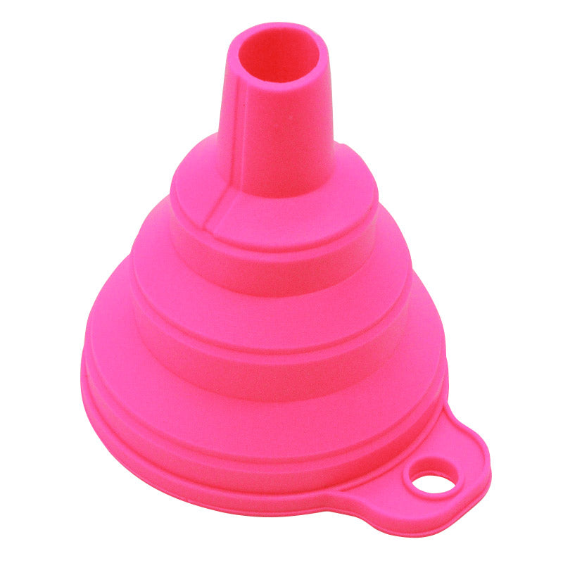 mini Foldable Funnel Silicone Collapsible Portable Funnels for Fuel Hopper