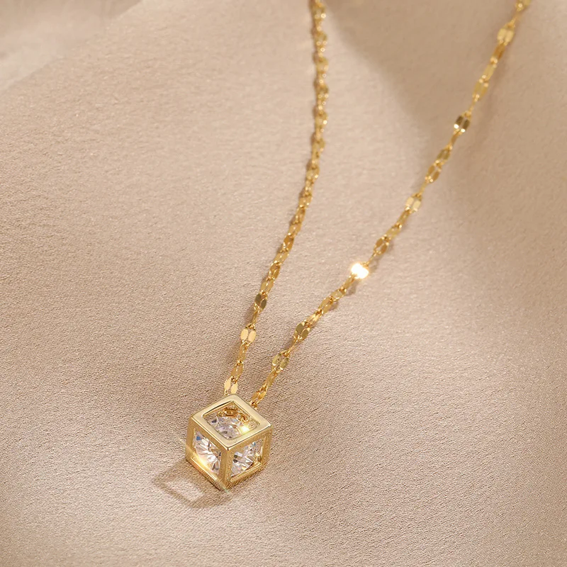 Zircon Crystal Pendant Women Necklaces