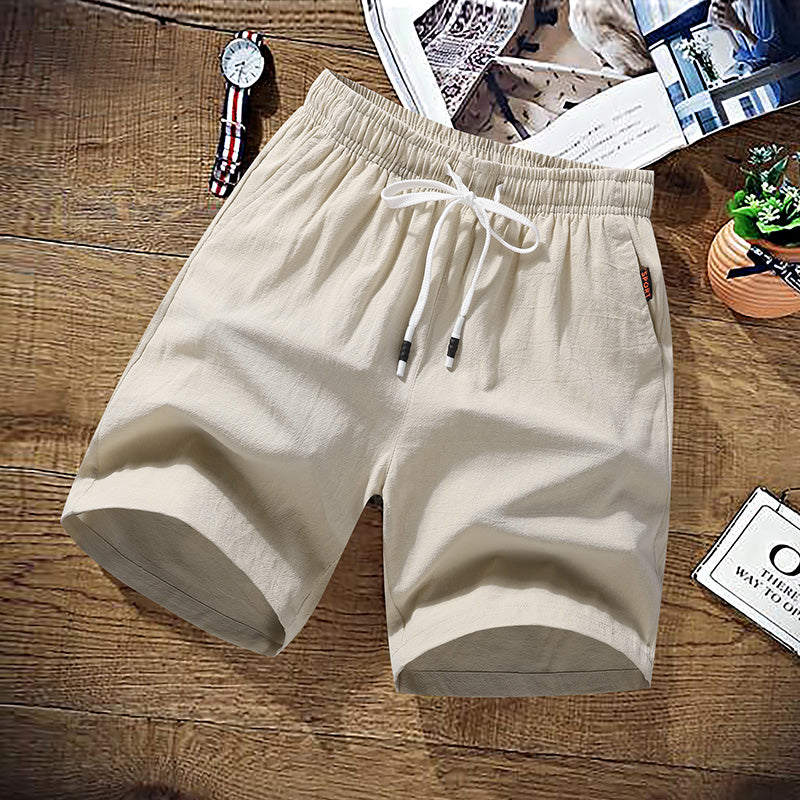 Summer Shorts Men Solid Casual Shorts Men 100% Cotton