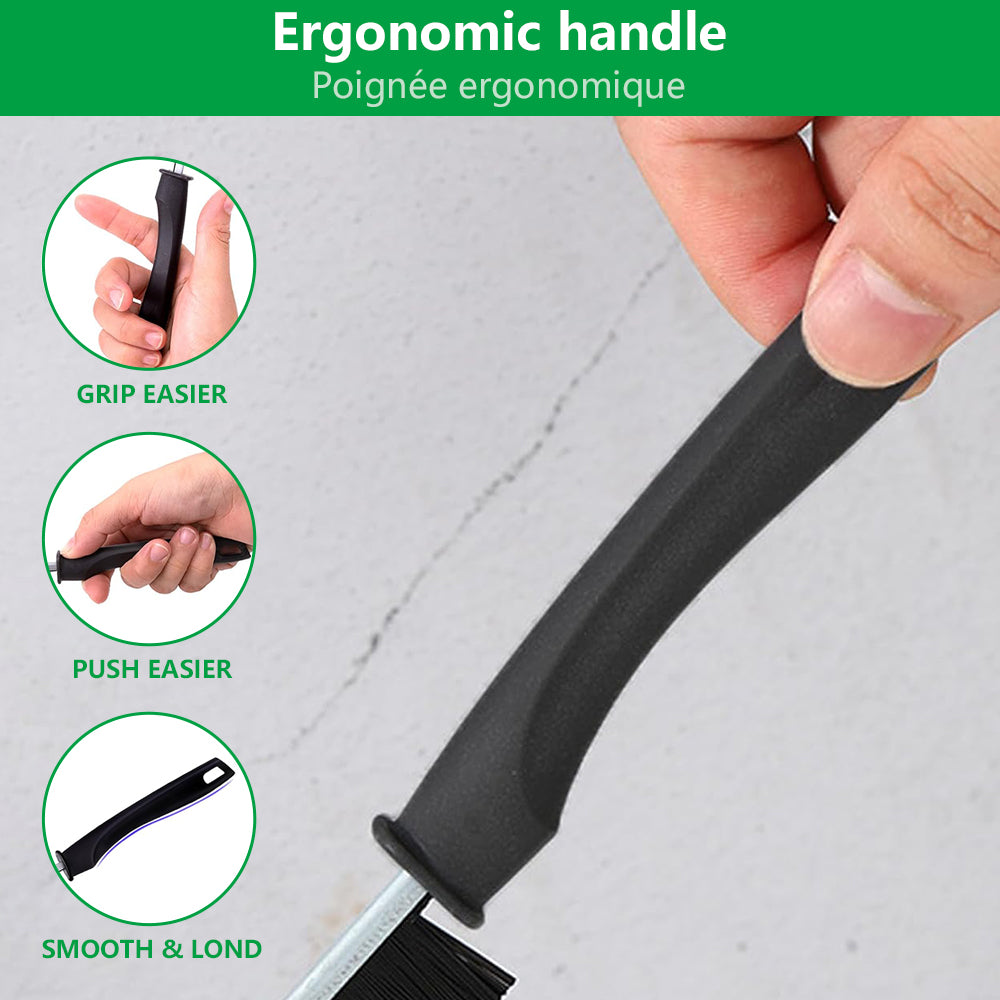 Hard Bristle Crevice Cleaning Brush for Fine Seam Corners