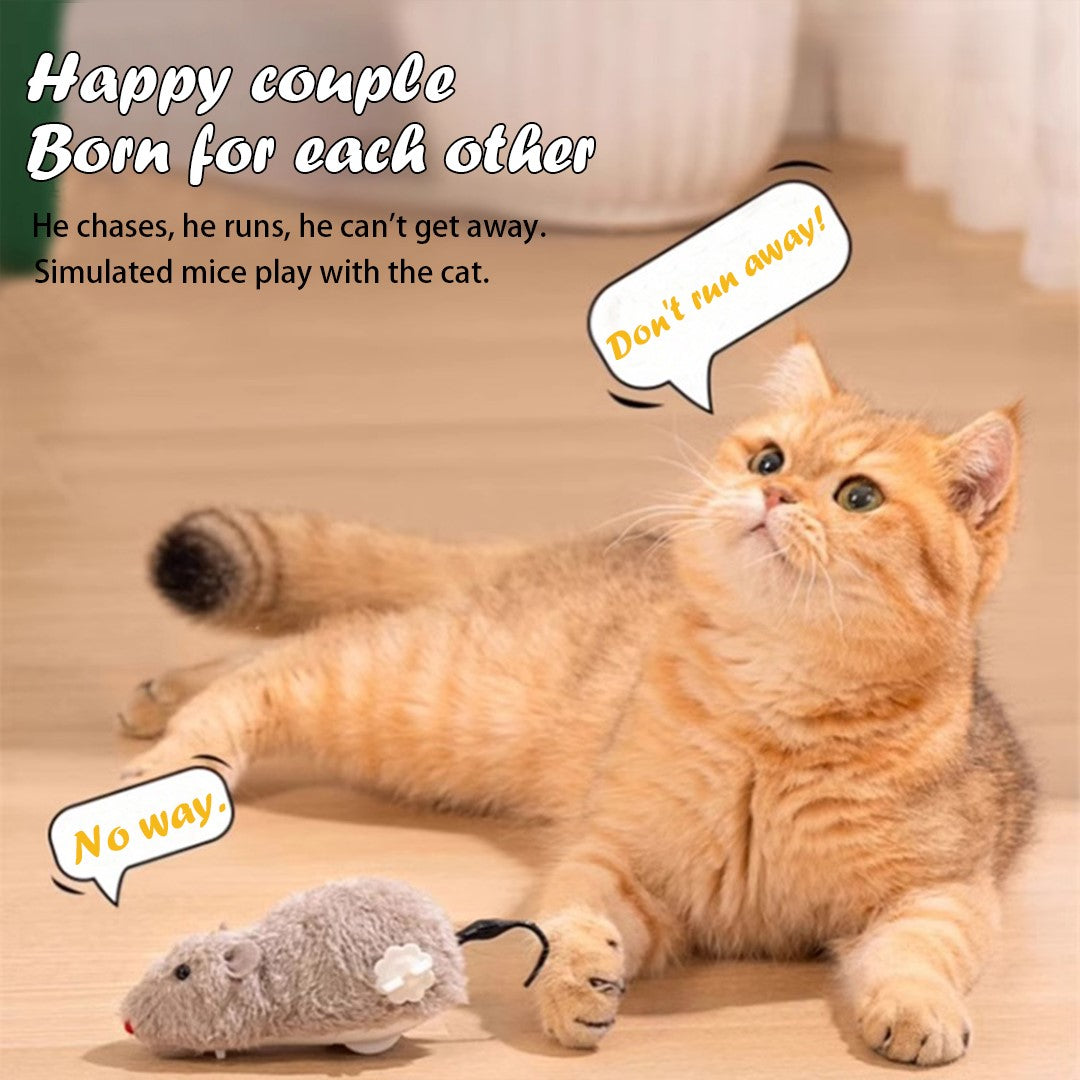 Cat Toys Clockwork Simulation Mouse No Batteries Durable Indoor Cat
