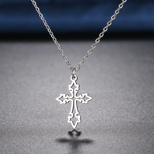 Stainless Steel Necklaces Vintage Cross Pendants