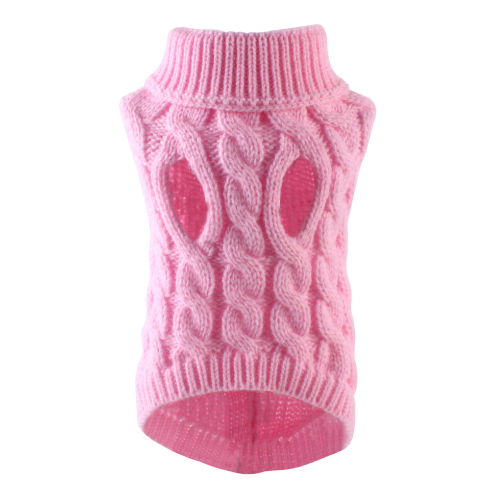 Classic Solid Chihuahua Puppy Dog Sweater for Small Dogs Winter Warm