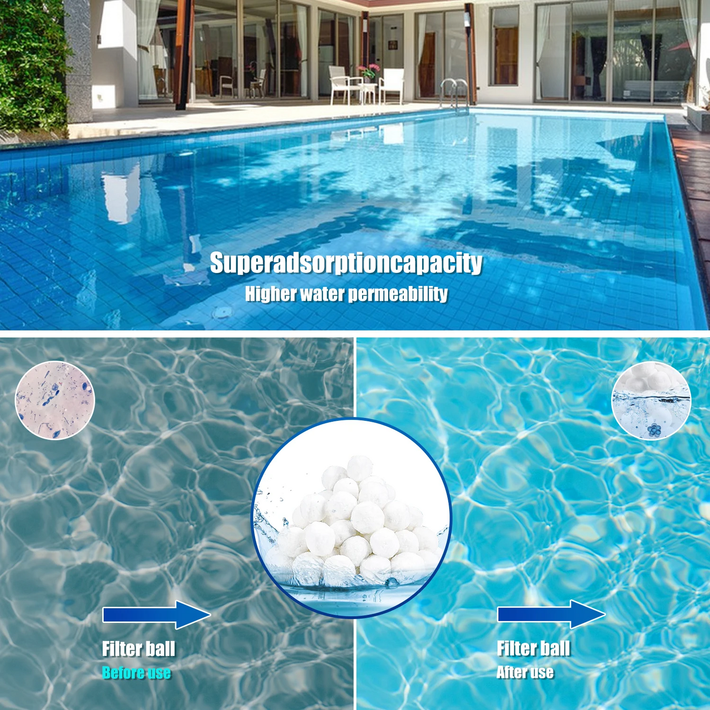 700g Swimming Pool Filter Balls