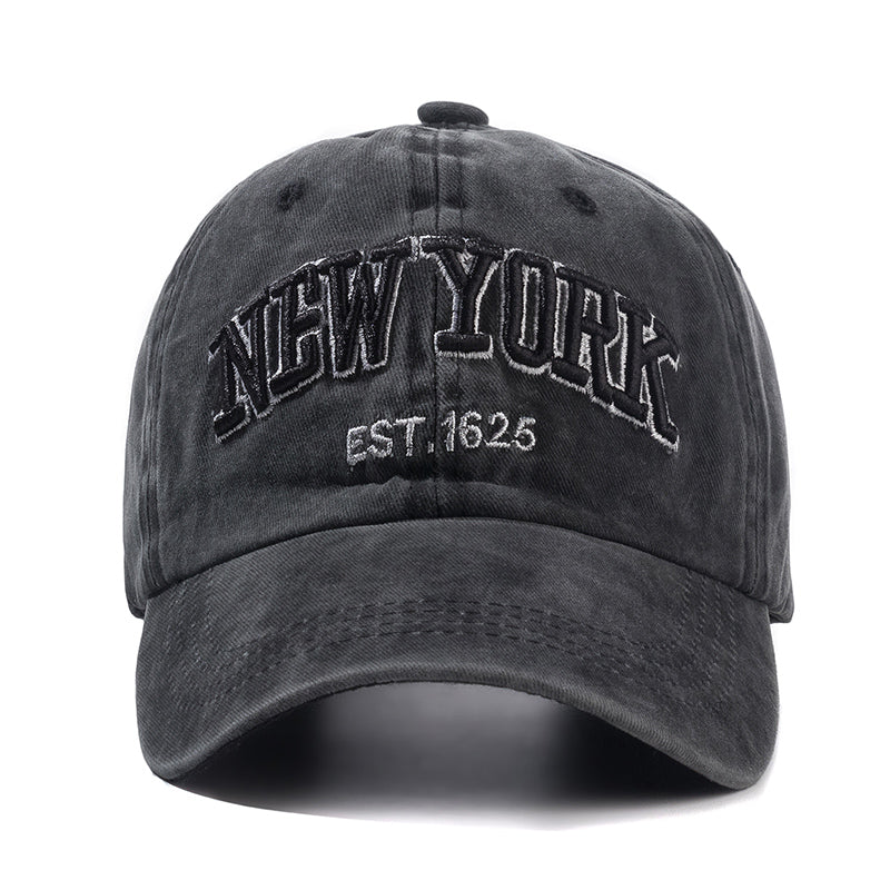 2025 New York Washed Cotton Cap For Men