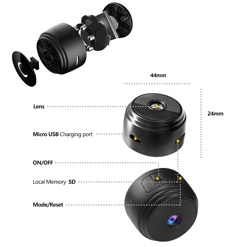 A9 2MP Mini Camera WiFi Wireless Monitoring Security Protection