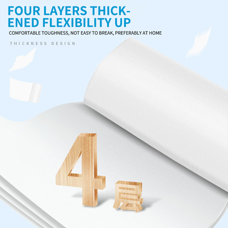 12 Rolls of Full Box of Roll Paper Five Layers Toilet Paper