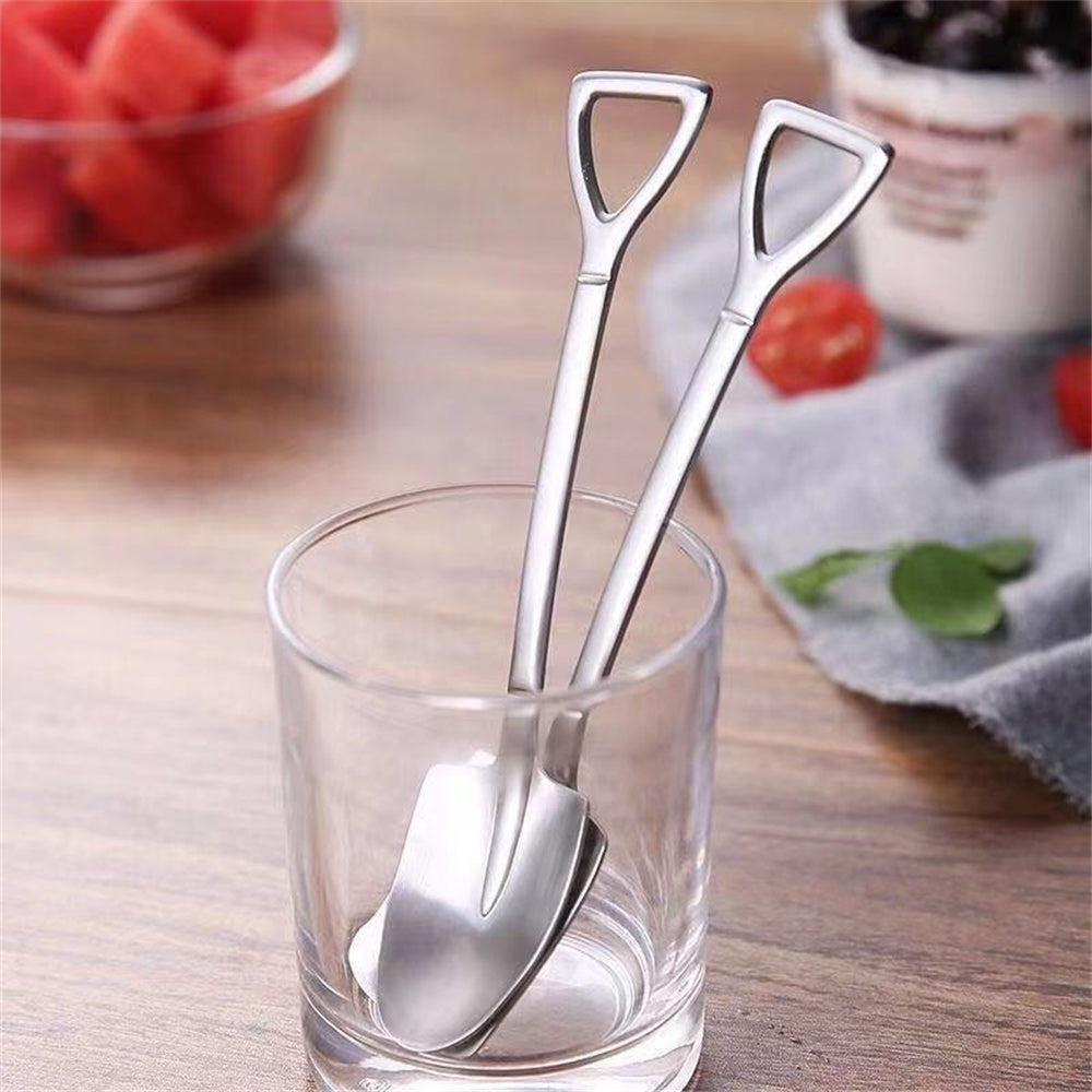 4Pcs/Set New Shovel Spoons Stainless Steel