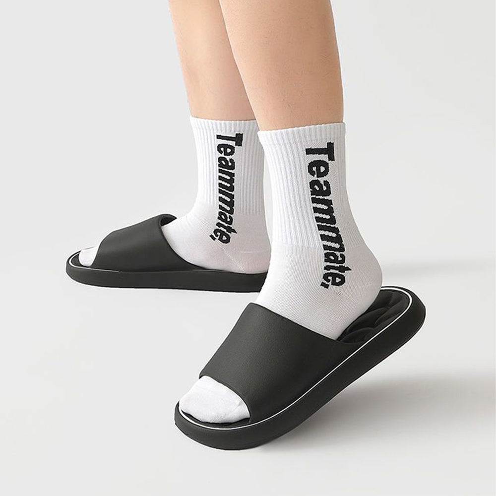 Super Light Soft Slippers Simple Fashion Slides EVA Elastic Shoes