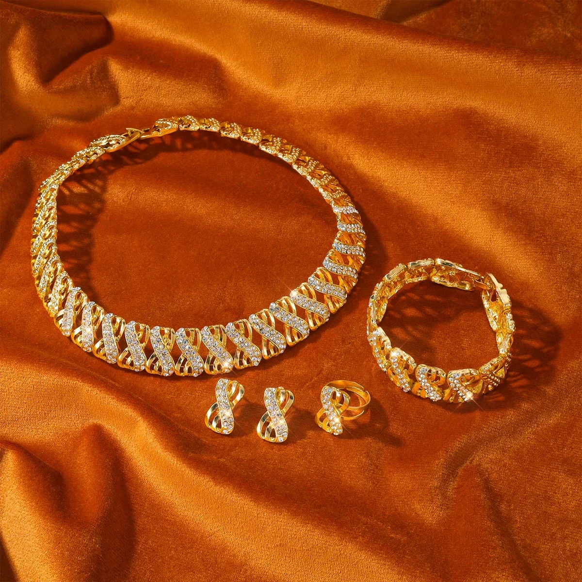Fashion 18k Gold Plated Jewelry Set