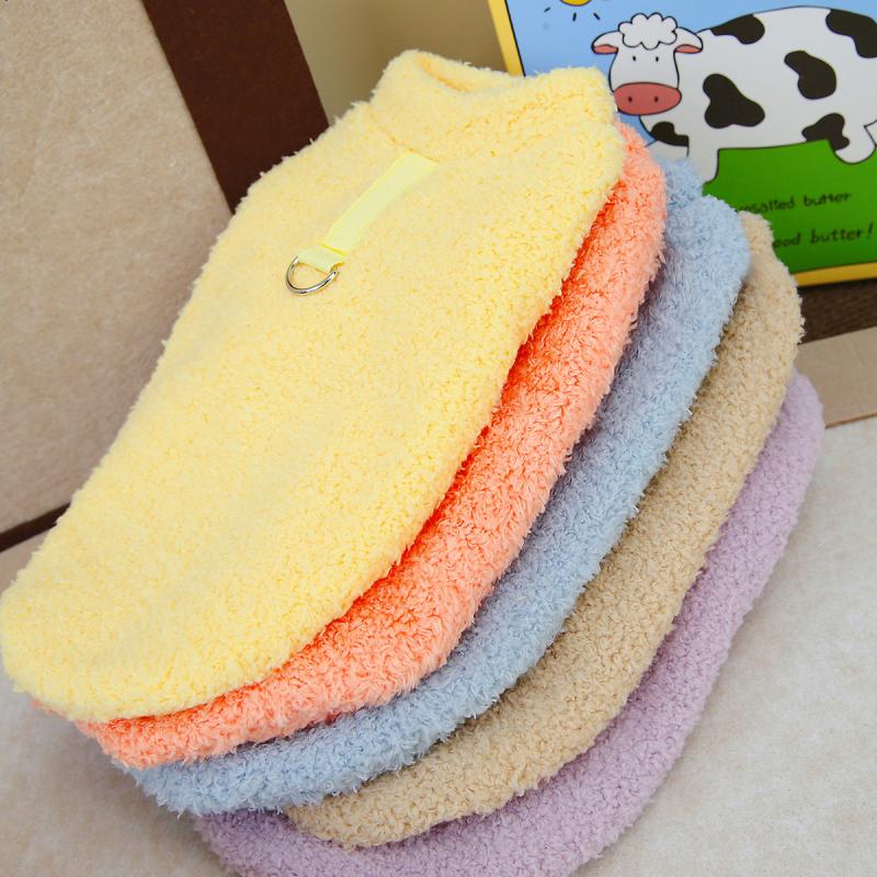 Winter Dog Sweater Warm Plush Dog Clothes for Small Medium Dogs Cats