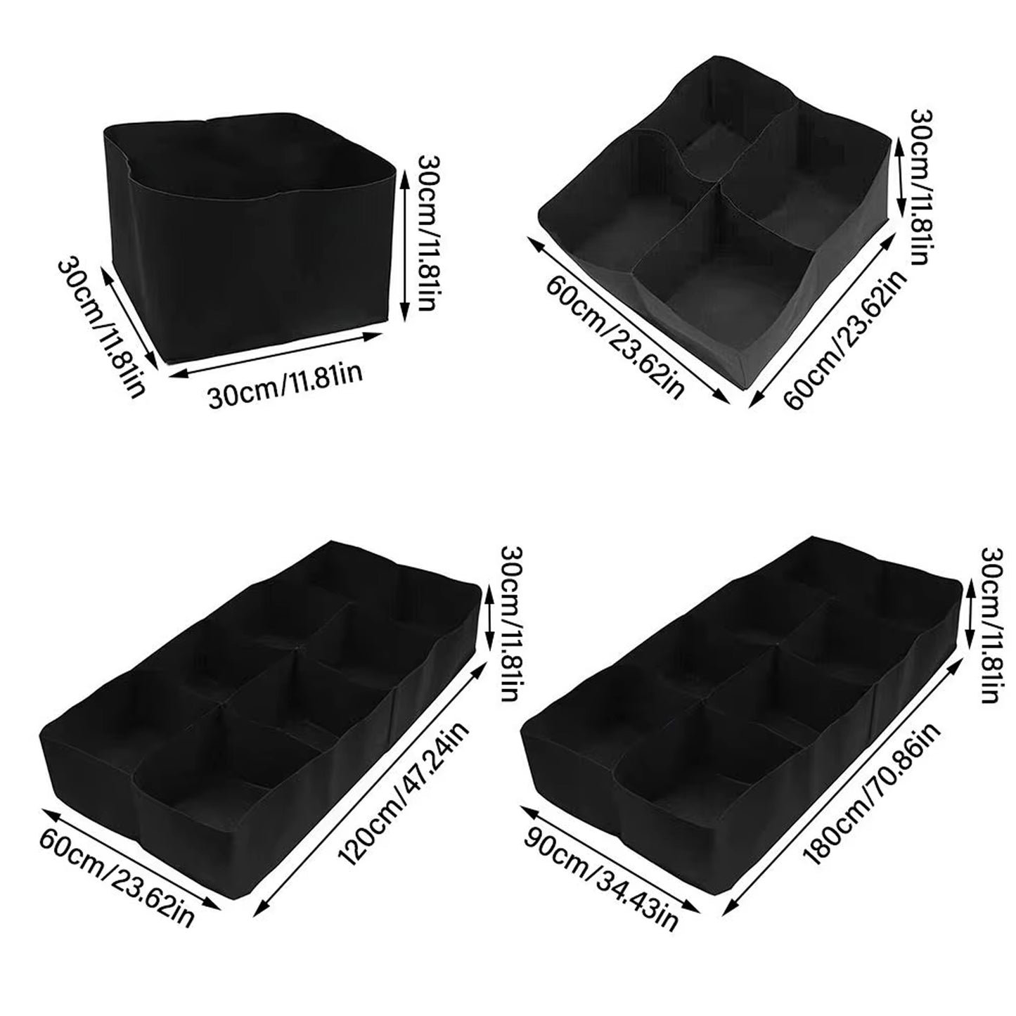 Garden Planting Bag with Multi-Grid Design