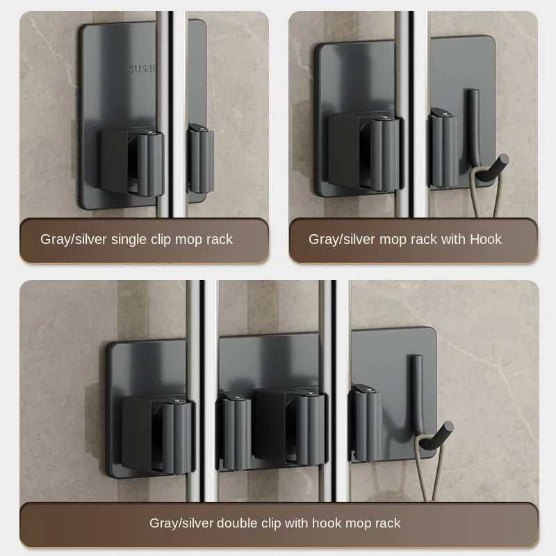 Non Perforated Stainless Steel Mop Holder