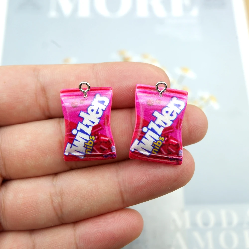 Resin Snacks Charms for Jewelry Making Diy Earring Bracelet Pendant Accessories