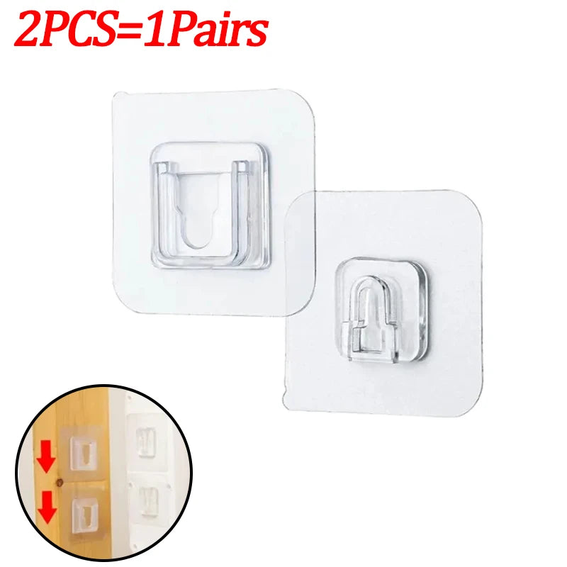 Double-Sided Adhesive Wall Hooks Hanger Strong